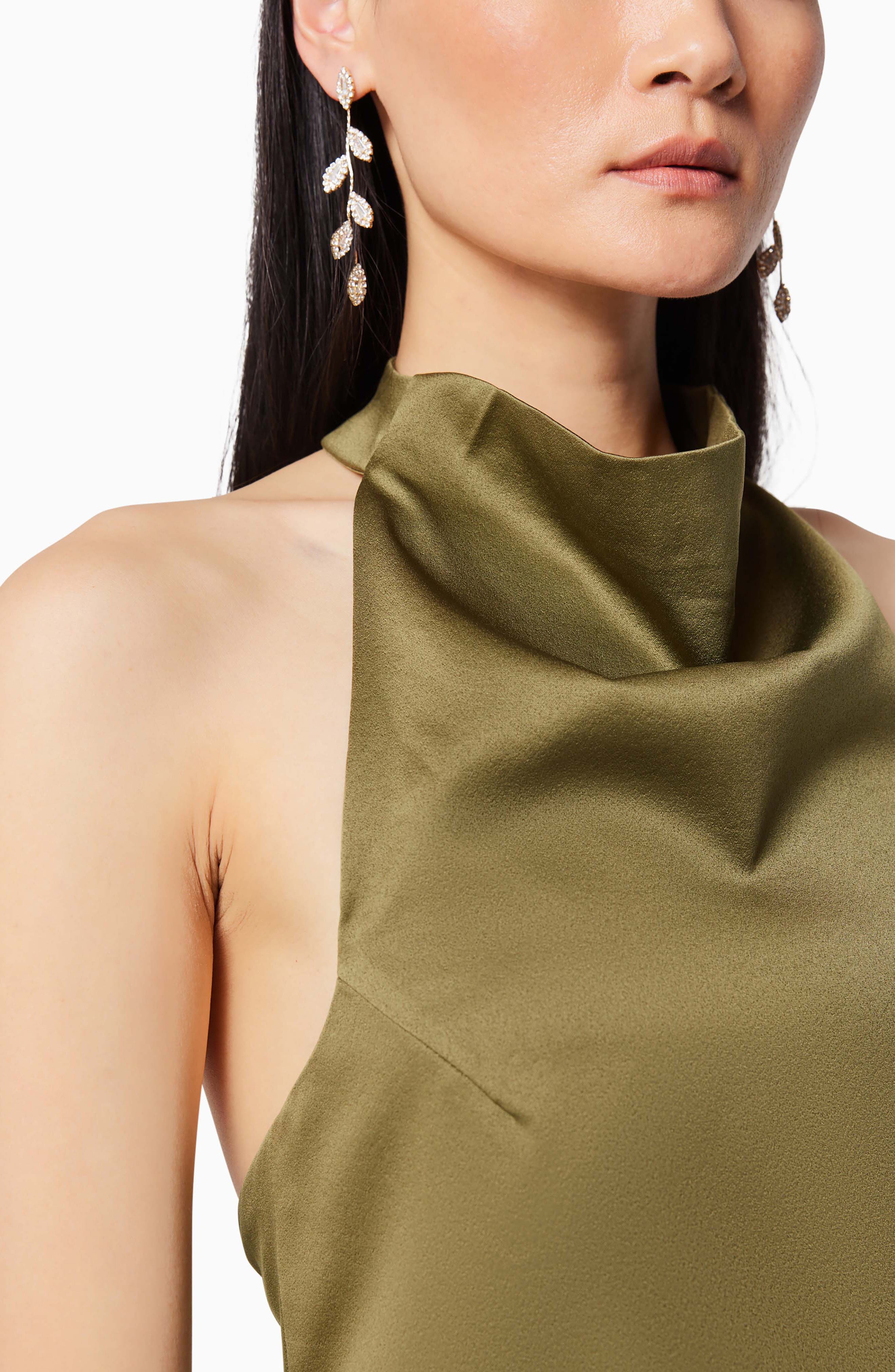 camo asymmetric satin cocktail dress elliatt Camo Asymmetric Satin Cocktail Dress (Women)
