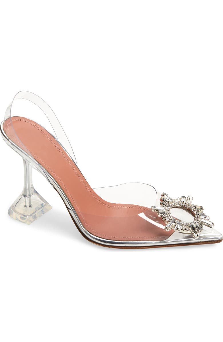 Amina Muaddi Begum Glass Slingback Pump, Main, color,