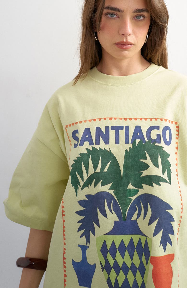 Topshop Santiago Oversize Graphic T-Shirt, Alternate, color,