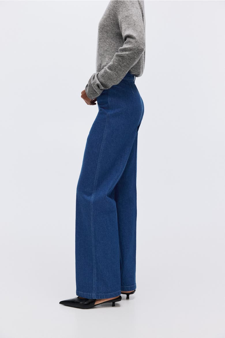 Straight High Jeans, Alternate, color, Denim blue