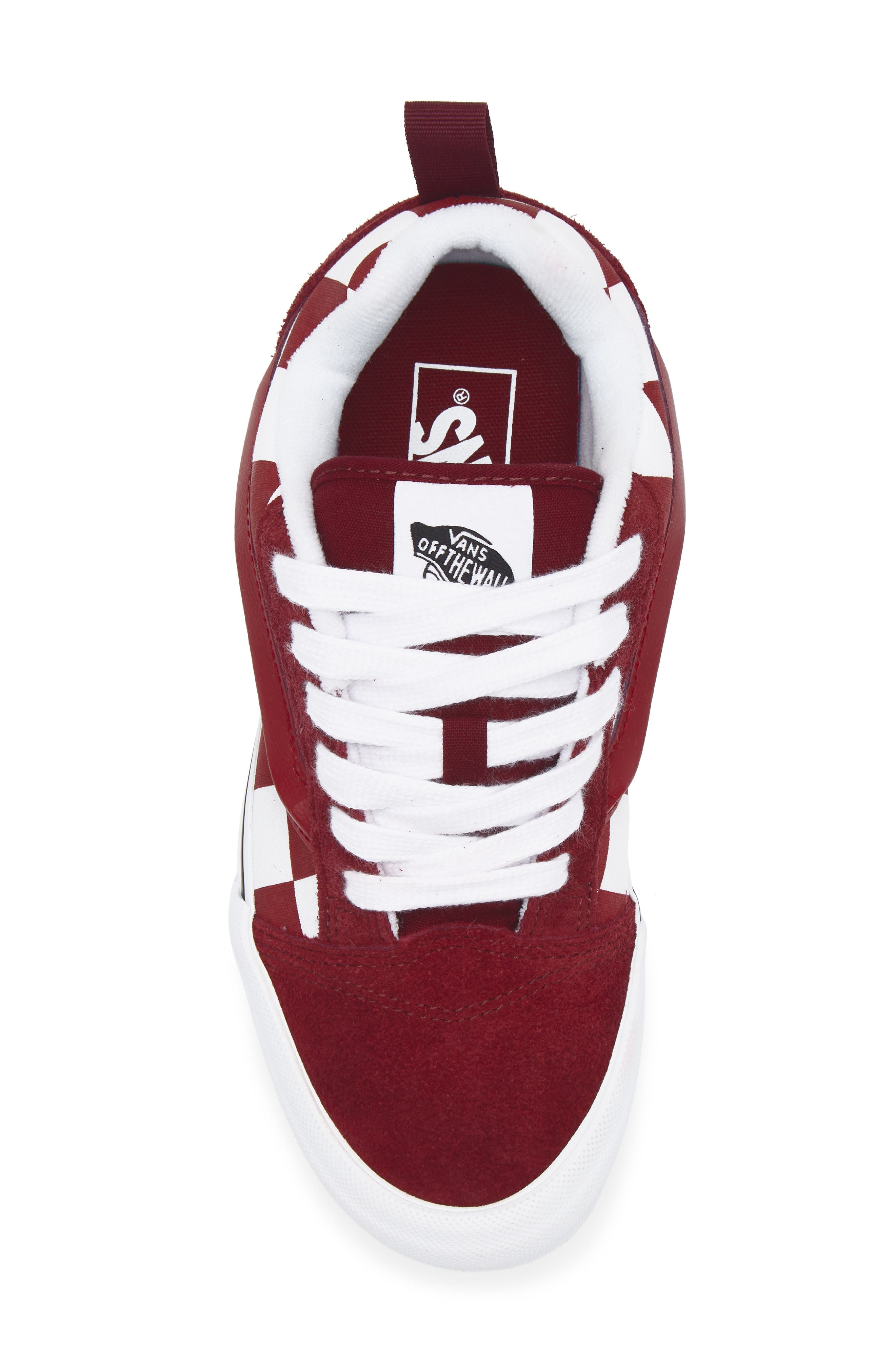 Kids' Knu School Suede Low Top Sneaker, Alternate, color, BORDEAUX