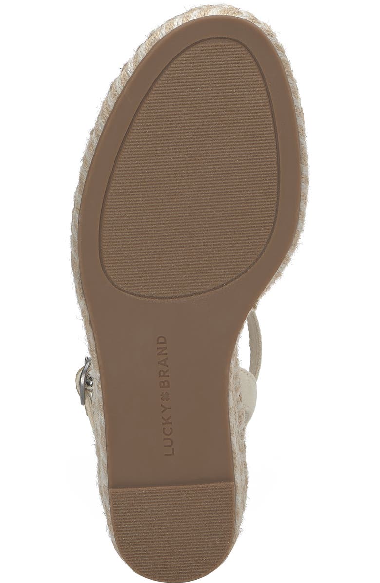 Lucky Brand Candyr Platform Wedge Sandal, Alternate, color, Vanilla