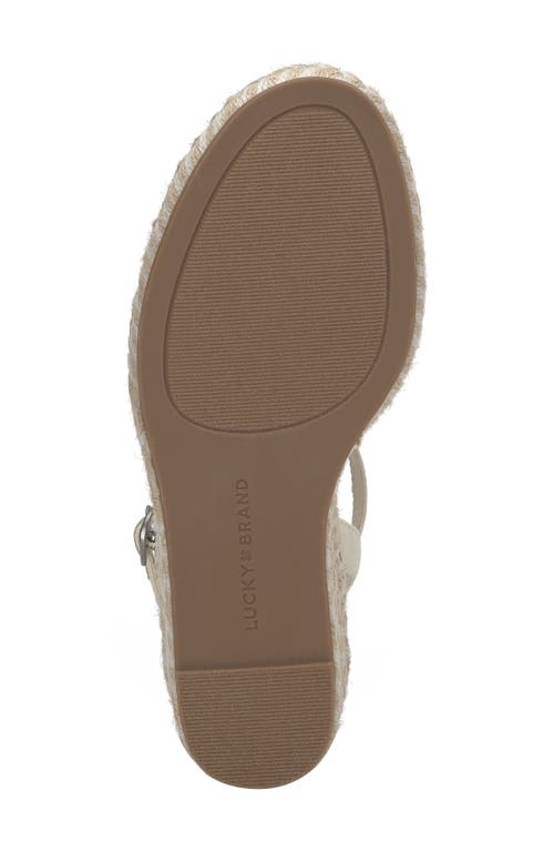 Lucky Brand Candyr Platform Wedge Sandal In Vanilla