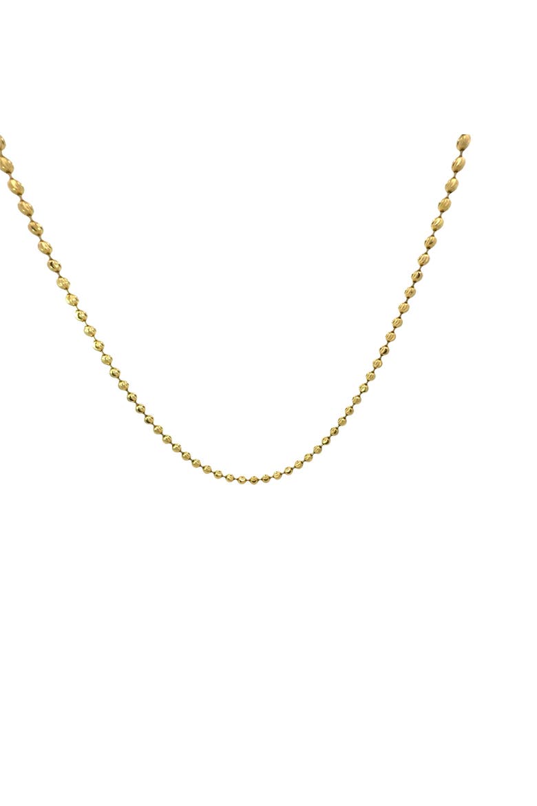 14K Yellow Gold Moon Link Necklace 4mm 22 Inch 26.5 Grams, Alternate, color, yellow