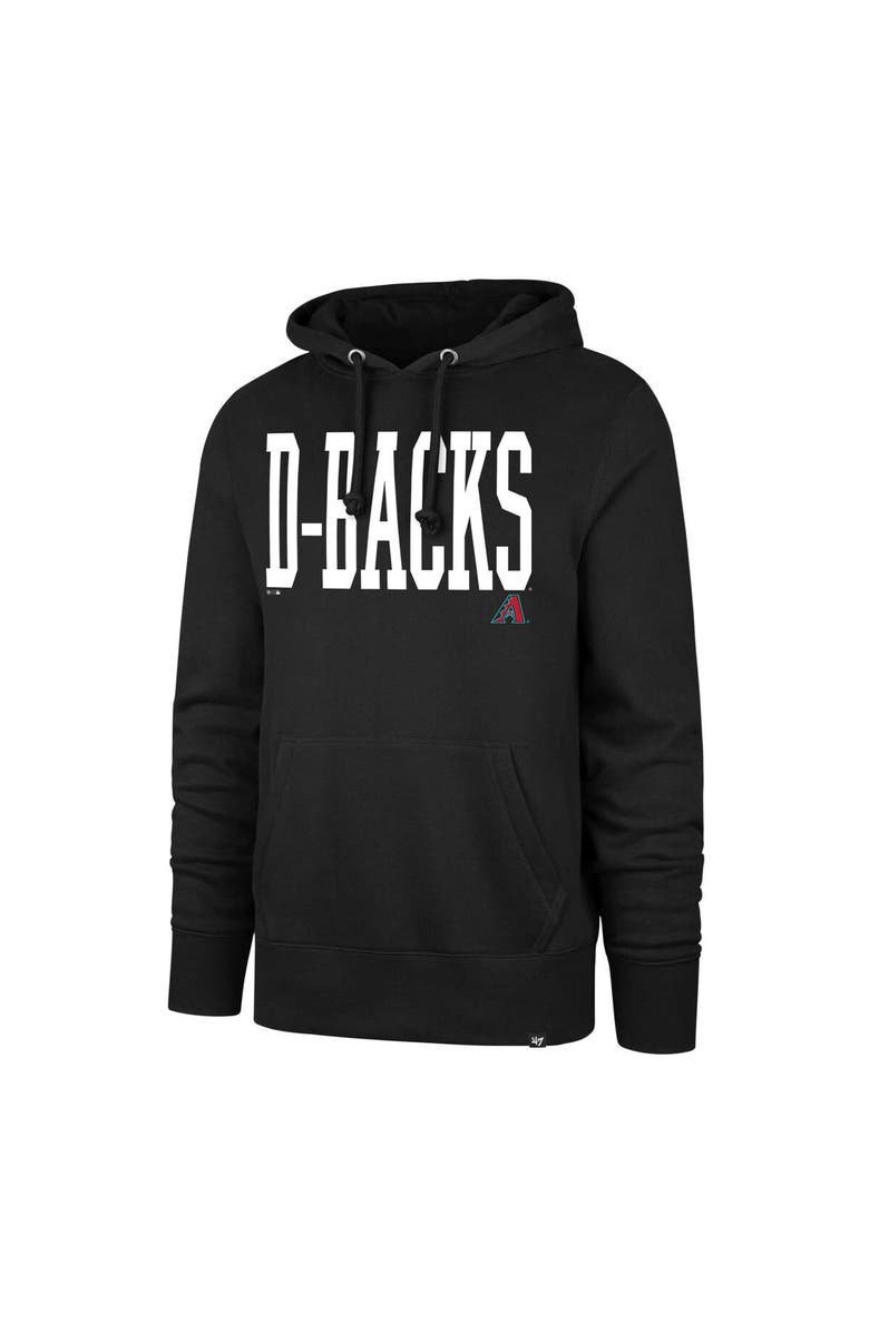 '47 Men's '47 Black Arizona Diamondbacks Dime Headline Pullover Hoodie, Alternate, color, Black