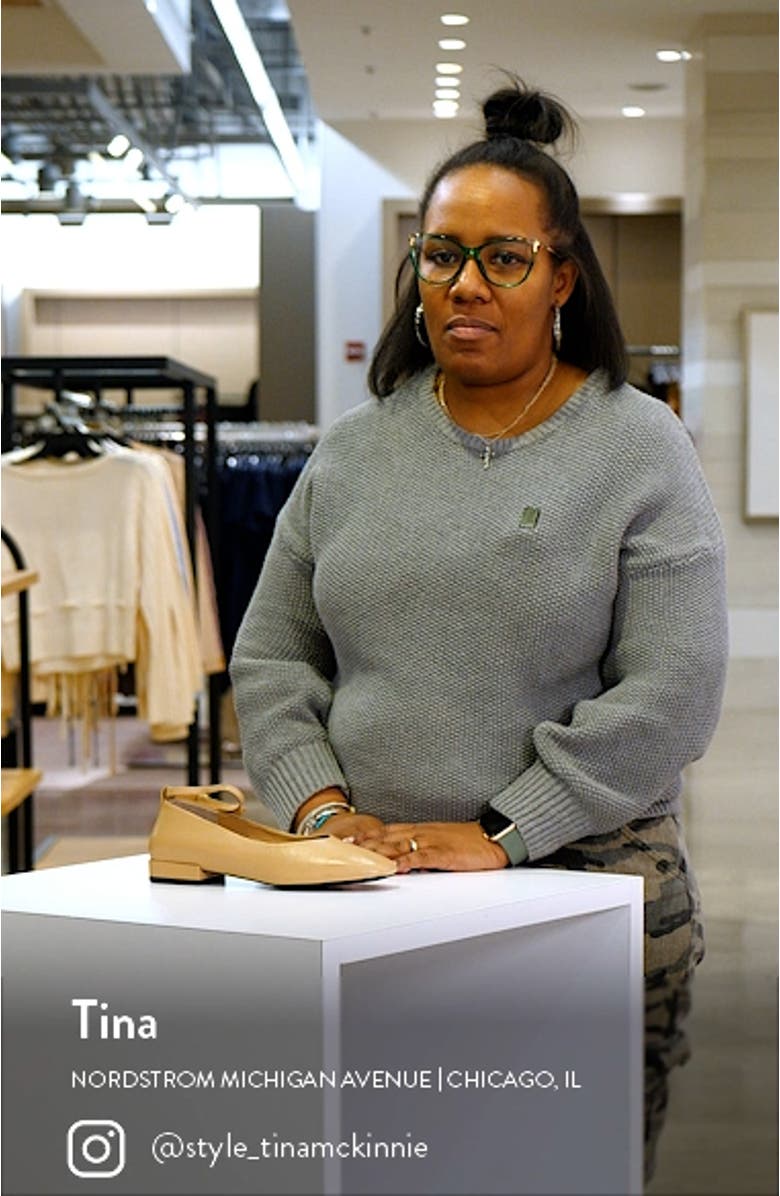 Pumpkin Ankle Strap Square Toe Pump, sales video thumbnail