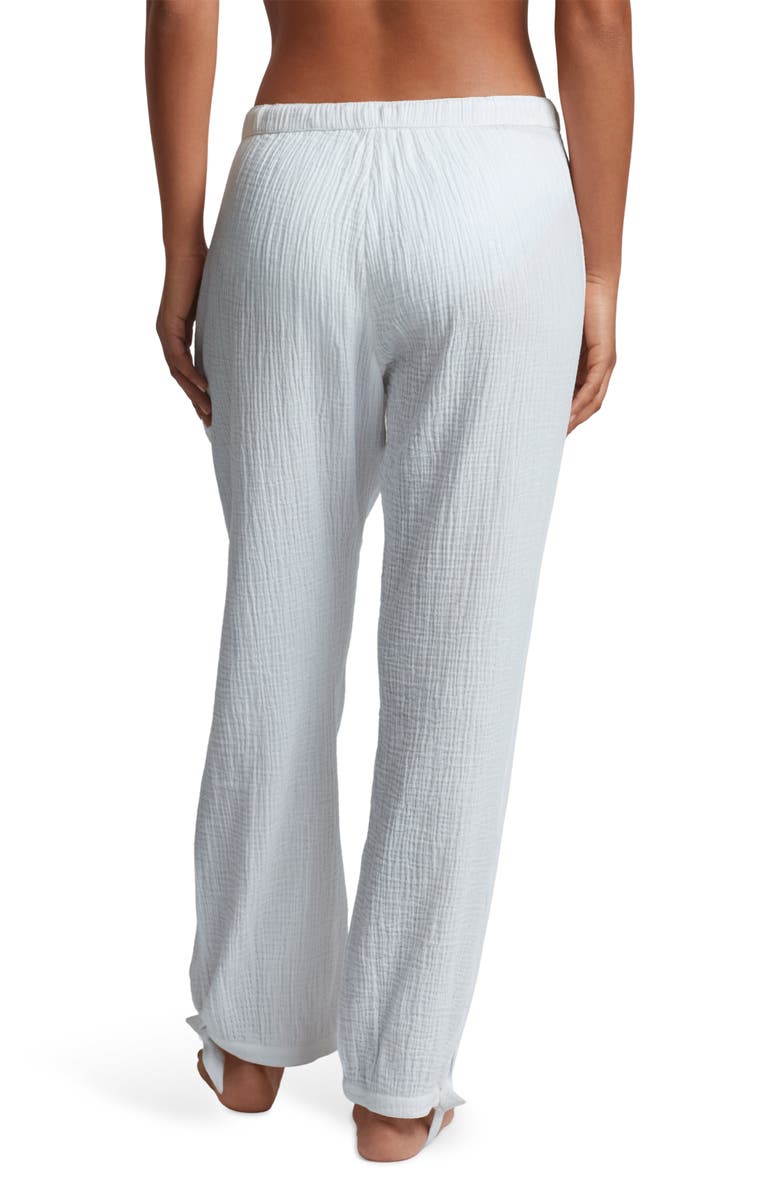 Lauren Ralph Lauren Cotton Gauze Straight Leg Cover-Up Pants, Alternate, color, White