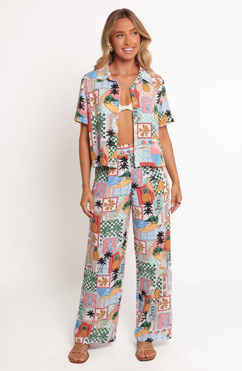 Petal & Pup Valeria Shirt, Alternate, color, Off White Multi