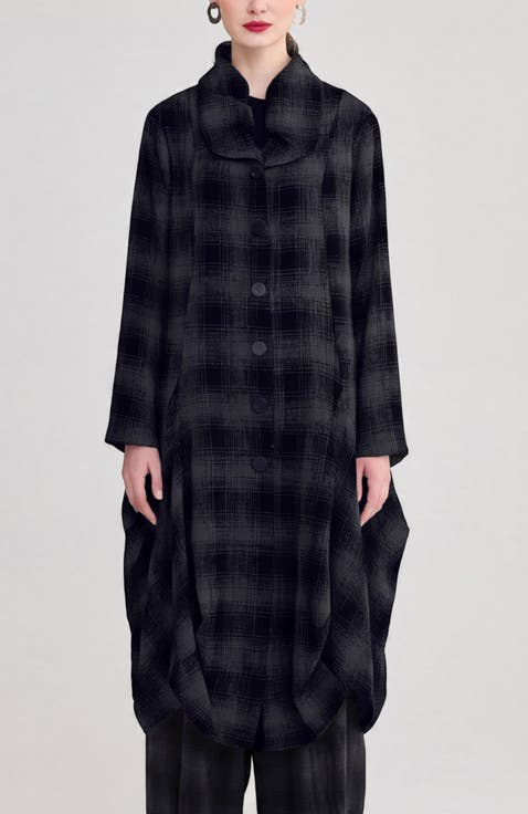 River Plaid Coat