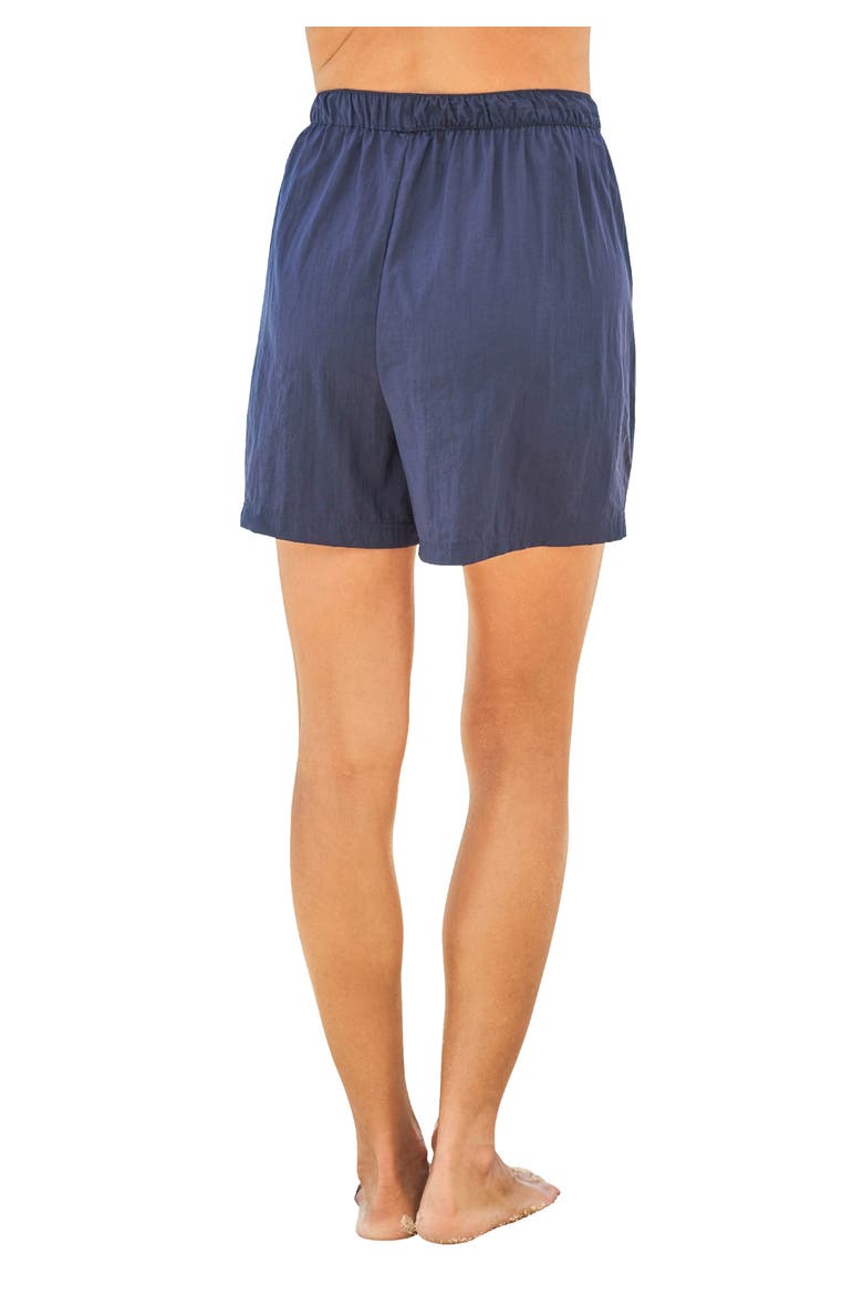 Taslon® Cover Up Bottom With Elastic Waist, Alternate, color, BLACK