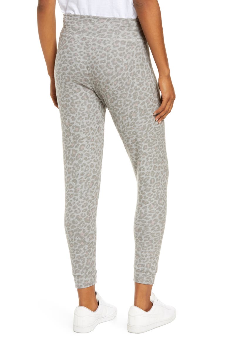 Print Lounge Jogger Pants, Alternate, color, CHAI COCOA BROWN LEOPARD