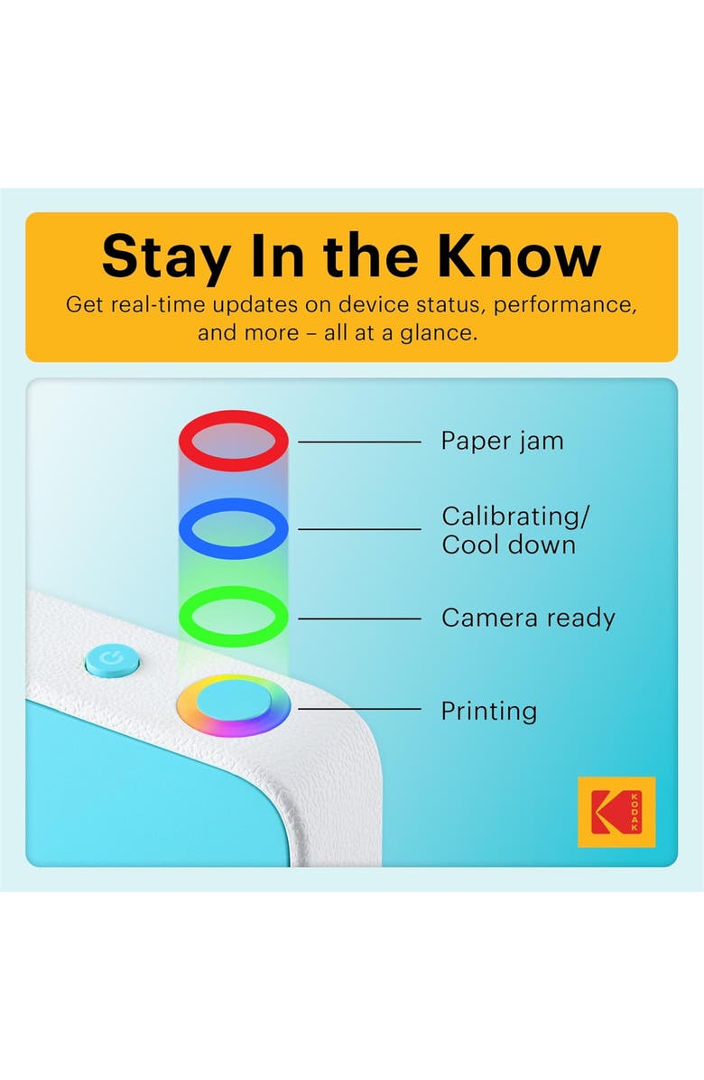 Kodak Printomatic+ Camera Bundle w/ Zink Paper, Alternate, color, Blue