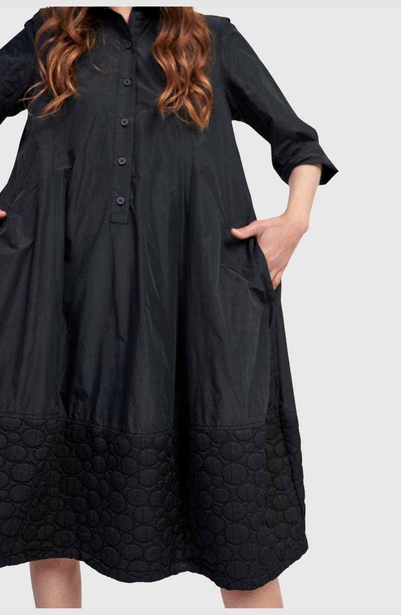 Alembika Christine Shirt Dress, Alternate, color, Black