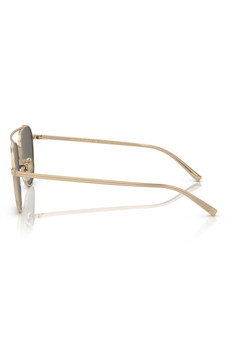 Oliver Peoples Rivetti 55mm Pilot Sunglasses, Alternate, color, Gold