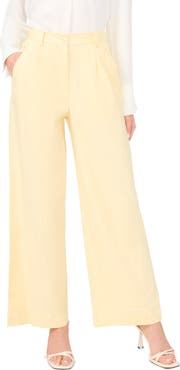 Halogen® Pleated High Waist Linen Blend Dress Pants