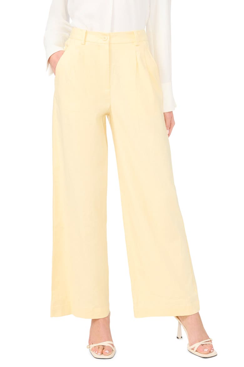 linen dress pants women midelxp Women's Beige Palazzo Pants, Wide Leg, High Waist, Elastic Waist, Comfy Work Pants, S, M, L, XL at Amazon Women's Clothing store Breathable stretch linen blend for comfort and mobility Extended inseams designed specifically for tall women Tailored flat front with clean Reiss Linen Wide Leg Suit
