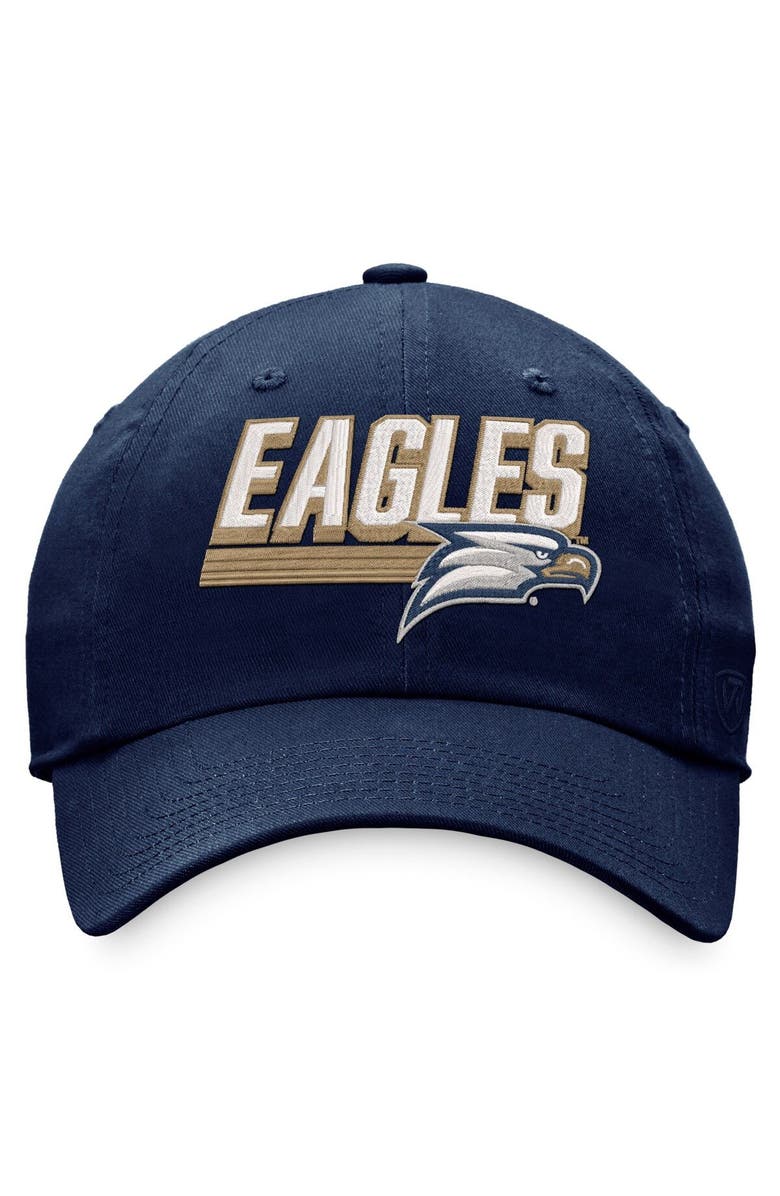 TOP OF THE WORLD Men's Top of the World Blue Georgia Southern Eagles Slice Adjustable Hat, Alternate, color, 