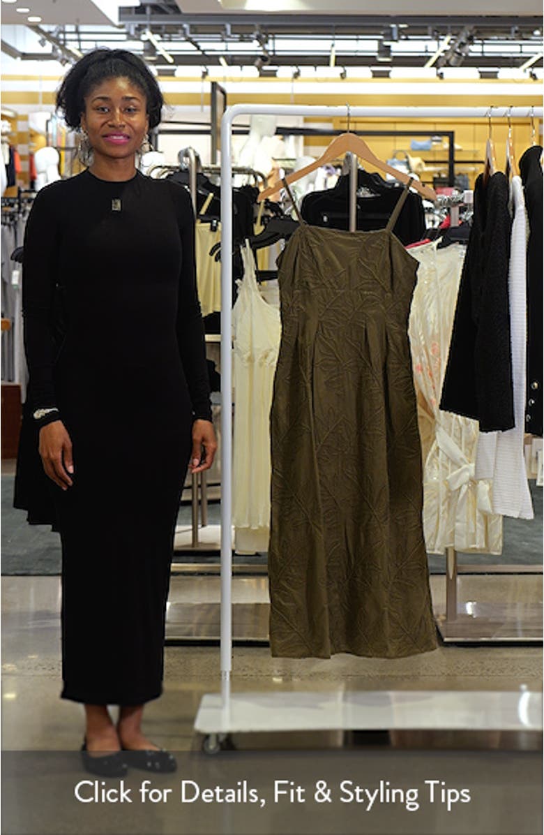 Embroidered Cotton A-Line Sundress, sales video thumbnail