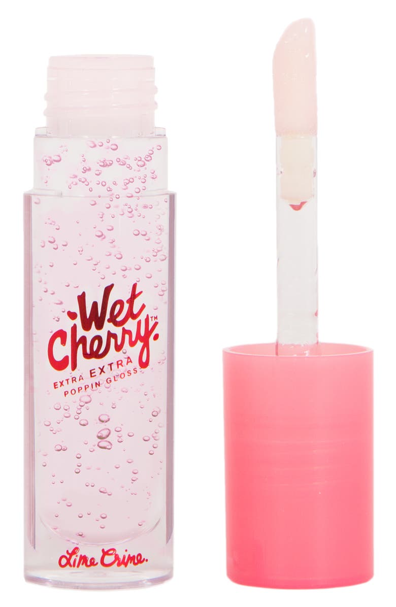 Lime Crime Jumbo Size Wet Cherry Extra Extra Poppin Gloss, Main, color,