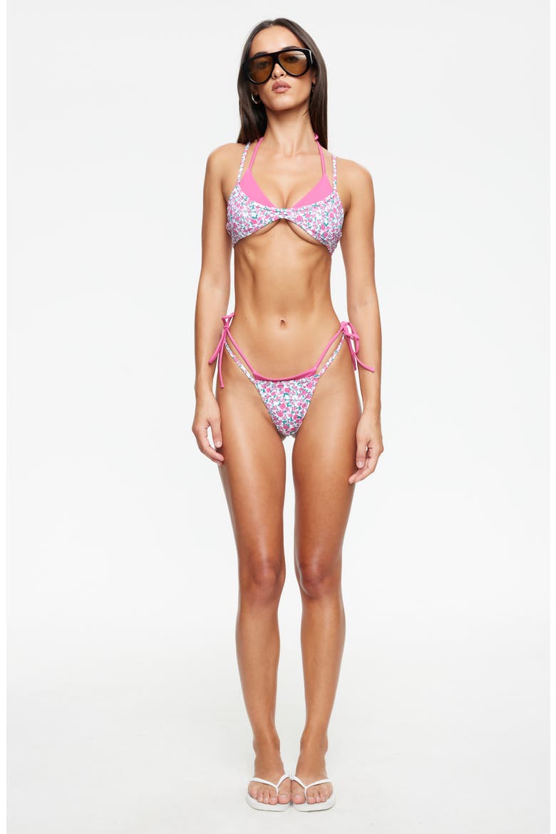 Rhode Layered Side Tie Bikini Bottoms, Alternate, color, ROSE