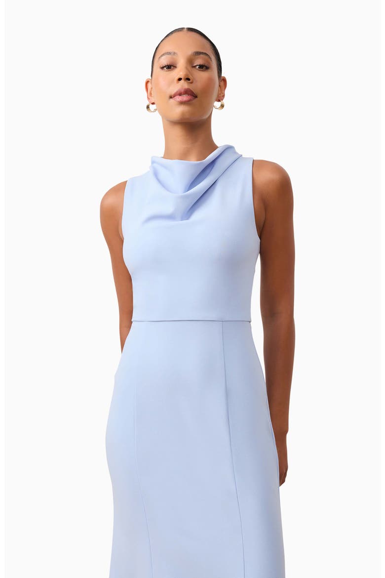 Jamie Cowl Neck Cocktail Midi Dress, Alternate, color, SLATE BLUE