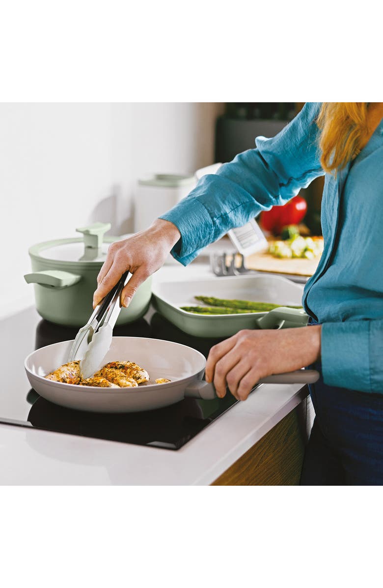 BergHOFF Set of 3 Silicone Serving Tongs, Alternate, color, Sage