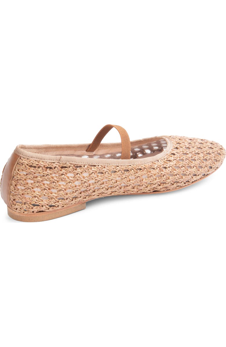 patricia green Monaco Raffia Mary Jane Ballet Flat, Alternate, color, Cognac Raffia