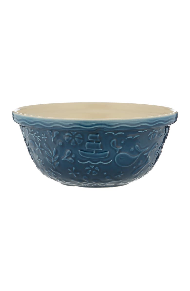 MASON CASH Nautical Collection Boat Size 12 Mixing Bowl, 4.25 Quart, Main, color, Blue