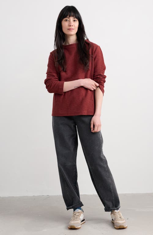 Seasalt Cornwall Topshell Sweatshirt In Burgundy