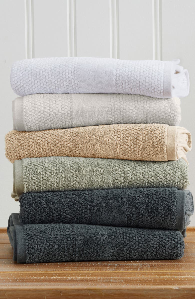 Woven & Weft Cotton Textured Weave 6-Piece Hand Towel Set, Alternate, color,