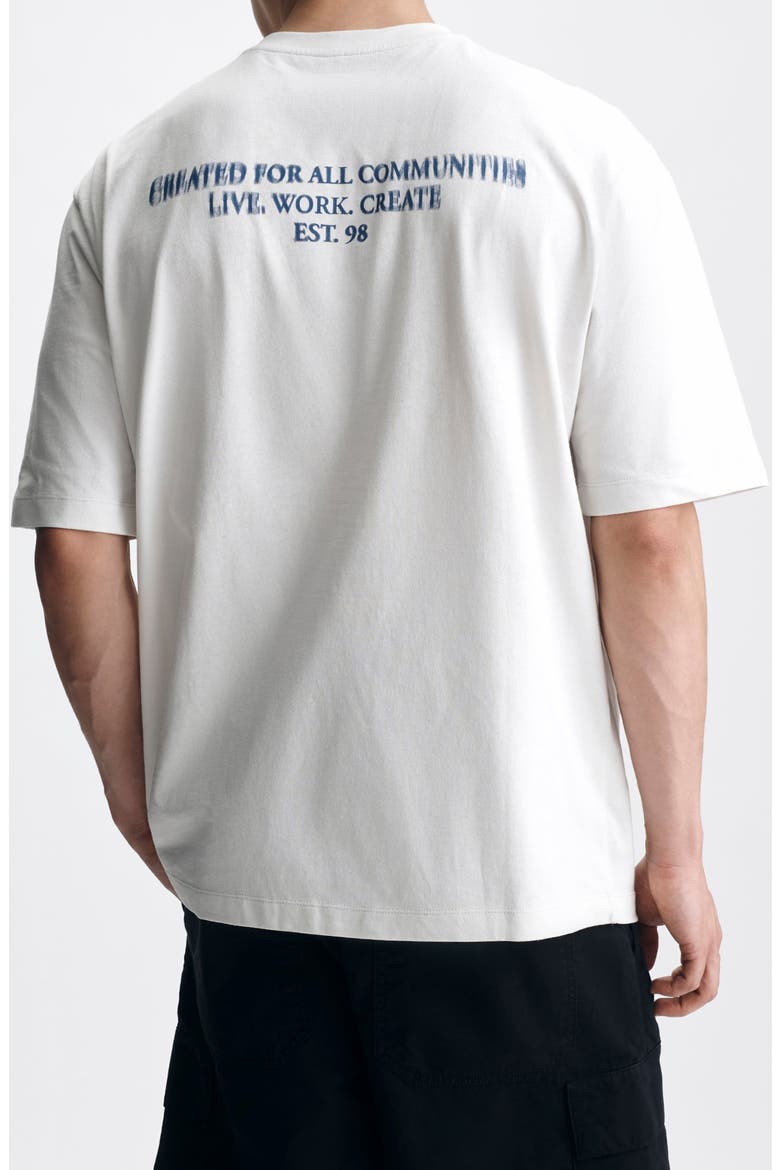 Loose Fit Logo Graphic T-Shirt, Alternate, color, WHITE ONYX