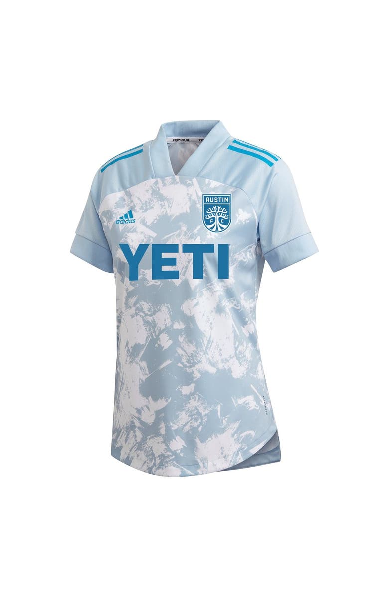 adidas Women's adidas Light Blue Austin FC 2021 Primeblue Replica Jersey, Alternate, color, 