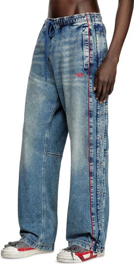 DIESEL® D-Axfor-S Side Snap Jeans | Nordstrom