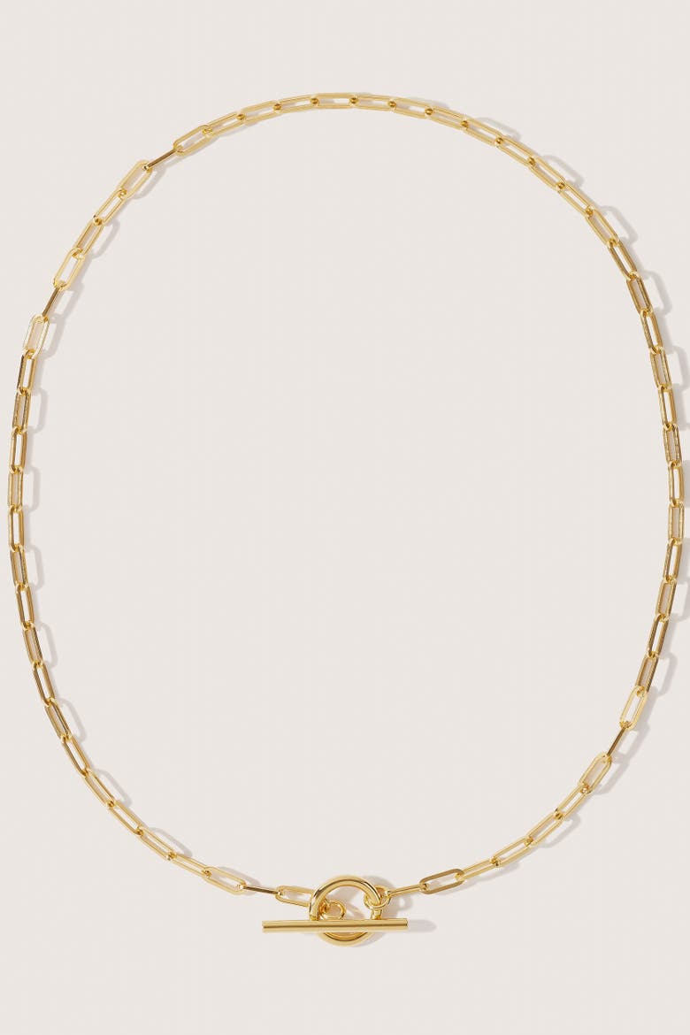 14kt Gold Vermeil Love Link Necklace, Main, color, Yellow Toned Gold