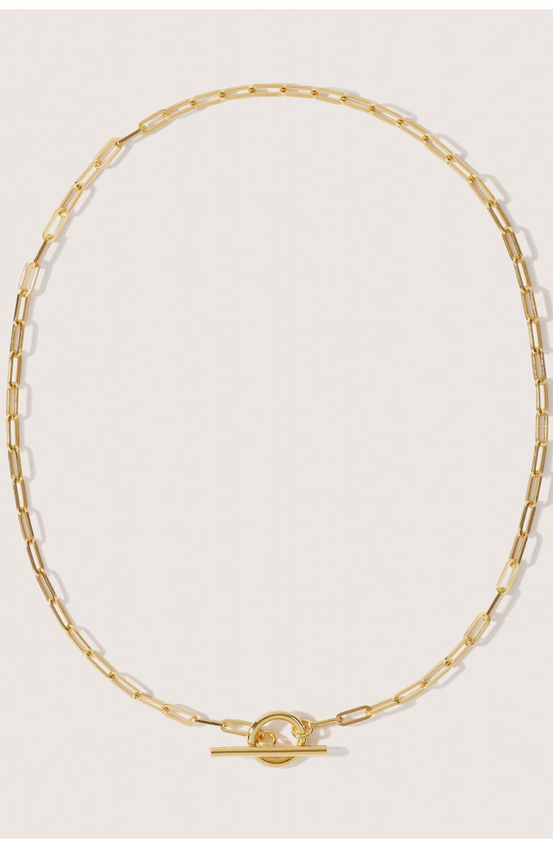Otiumberg 14kt Gold Vermeil Love Link Necklace, Main, color, Yellow Toned Gold