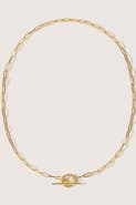 Otiumberg 14kt Gold Vermeil Love Link Necklace
