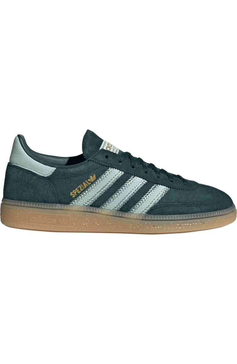 adidas Handball Spezial Sneaker, Alternate, color, Aurora Ivy/ Ash Green/ Gum