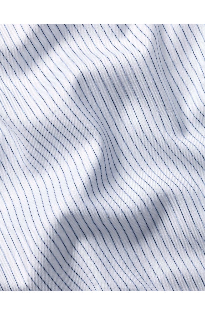 Charles Tyrwhitt Non-Iron Twill Fine Stripe Shirt, Alternate, color, Indigo Blue