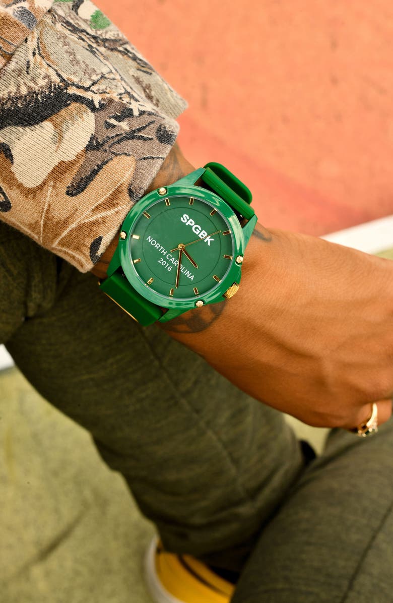 SPGBK Watches Trojan Silicone Strap Watch, 42mm, Alternate, color, 