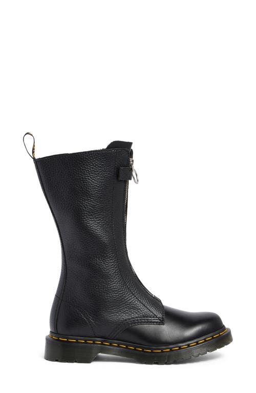 Shop Dr. Martens' Dr. Martens 1b99 Front Zip Leather Boot In Black