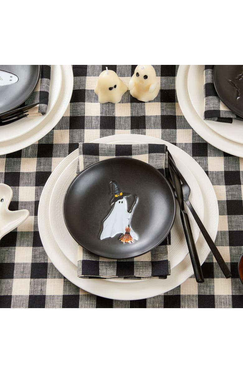 Solino Home Linen Table Throw - Morgan Check, 52" x 52", 52" x 52", Alternate, color, 