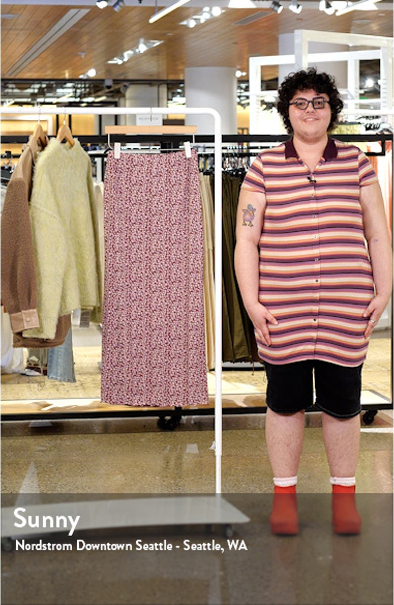 Printed Mesh Maxi Skirt, sales video thumbnail