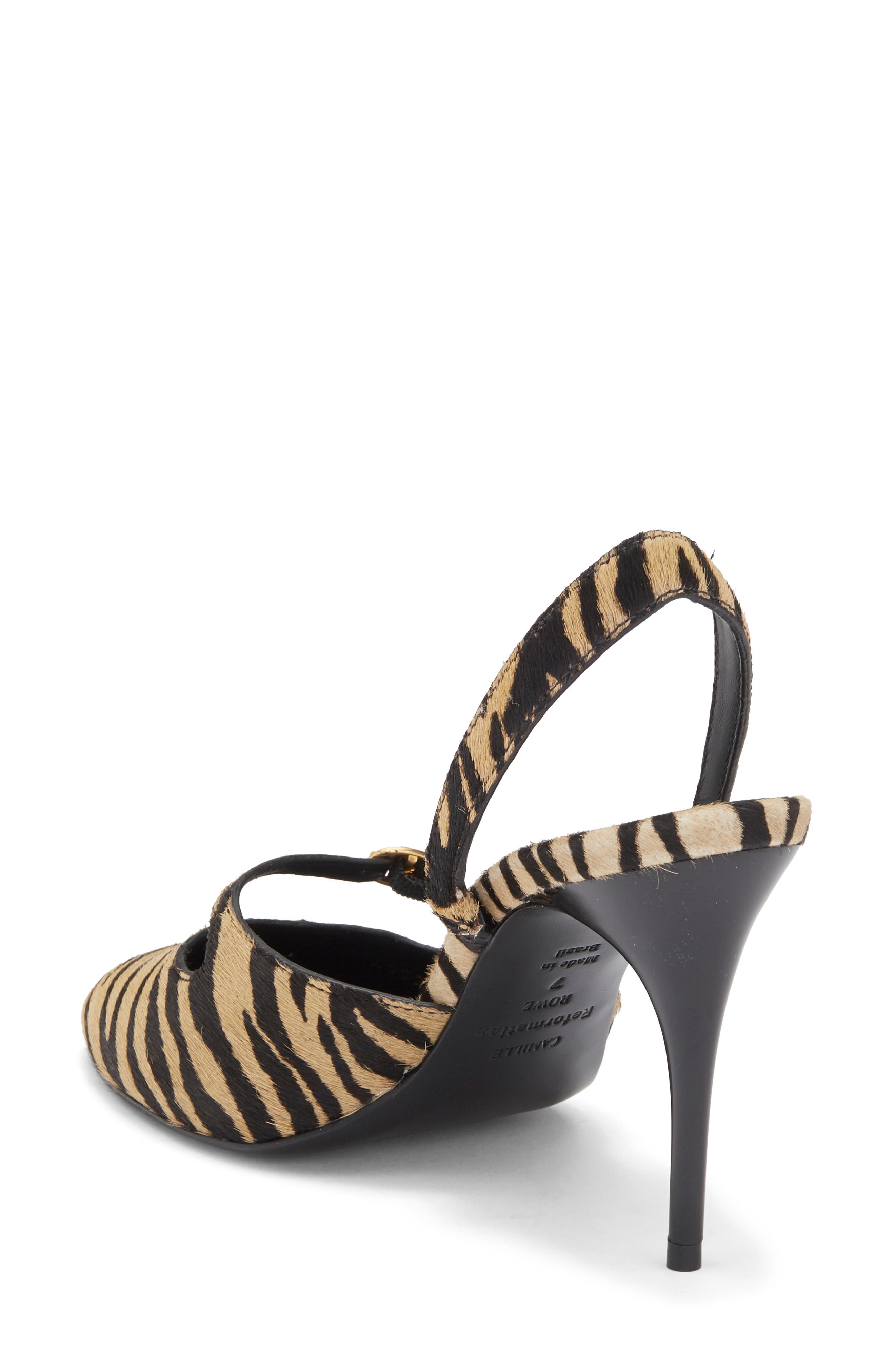 Iris Genuine Calf Hair Pump, Alternate, color, WARM TIGER HAIRCALF
