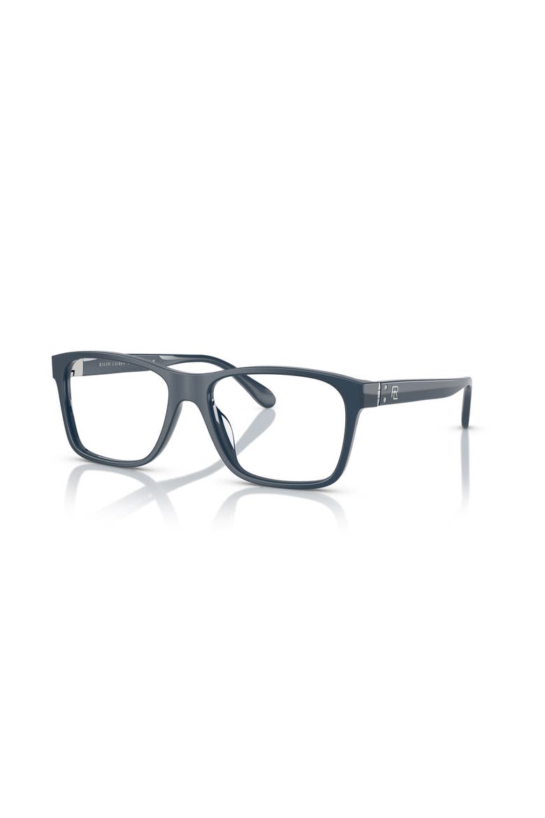 56mm Rectangle optical glasses, Main, color, Blue