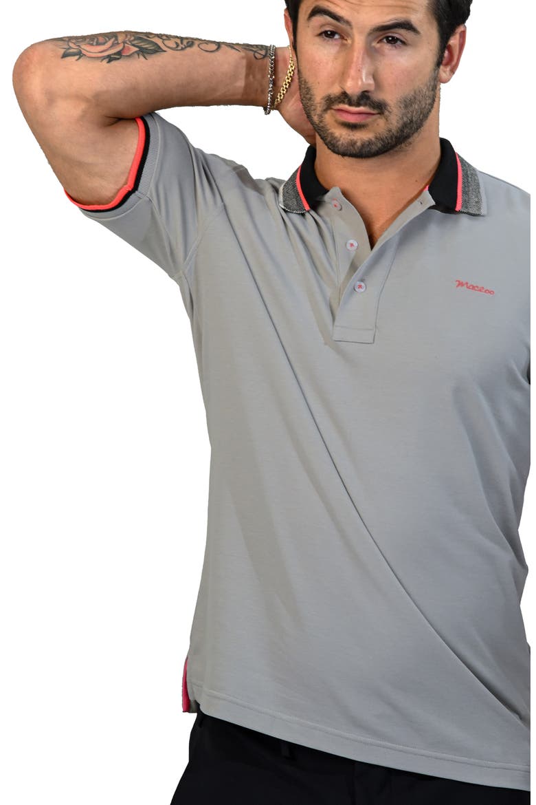 Tippatch46 Piqué Polo, Alternate, color, GREY
