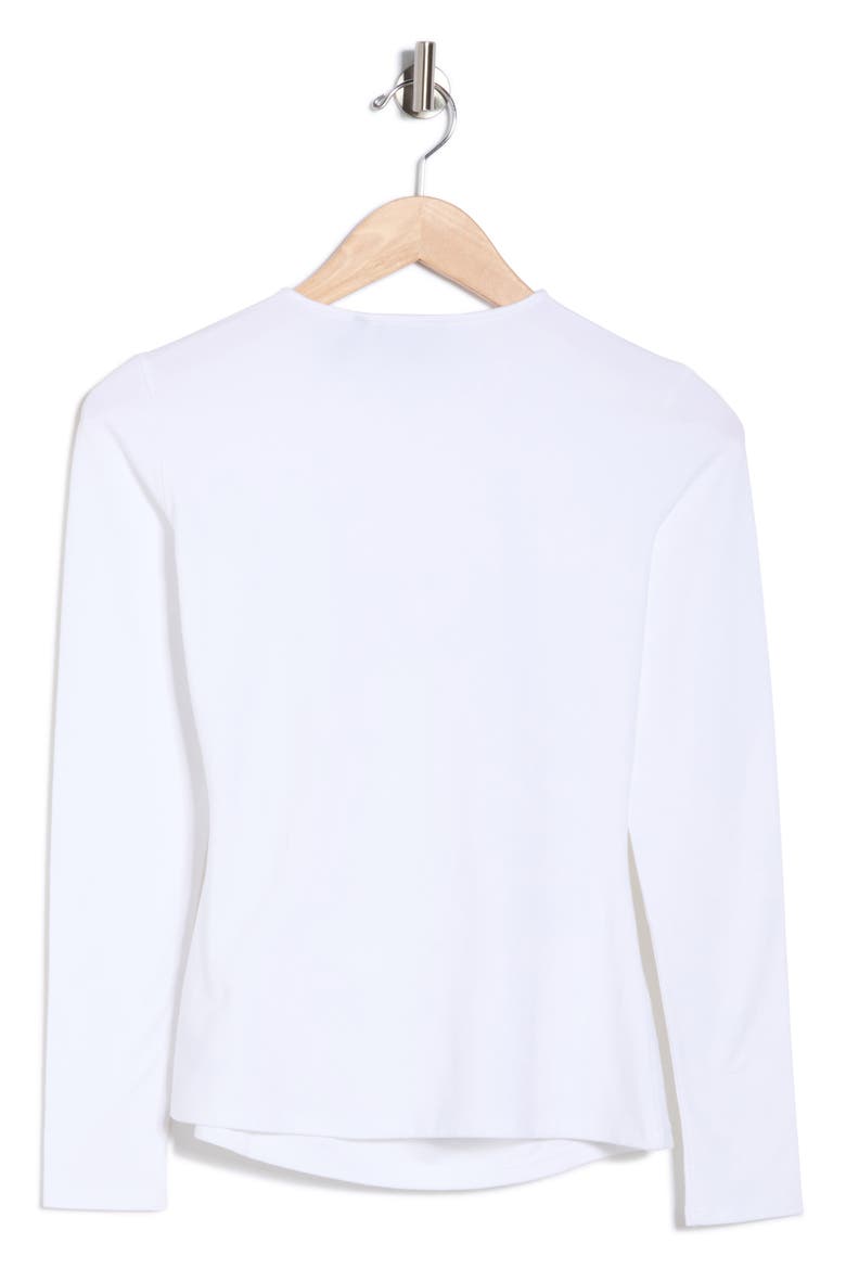 Mirinz Ruched T-Shirt, Alternate, color, WHITE