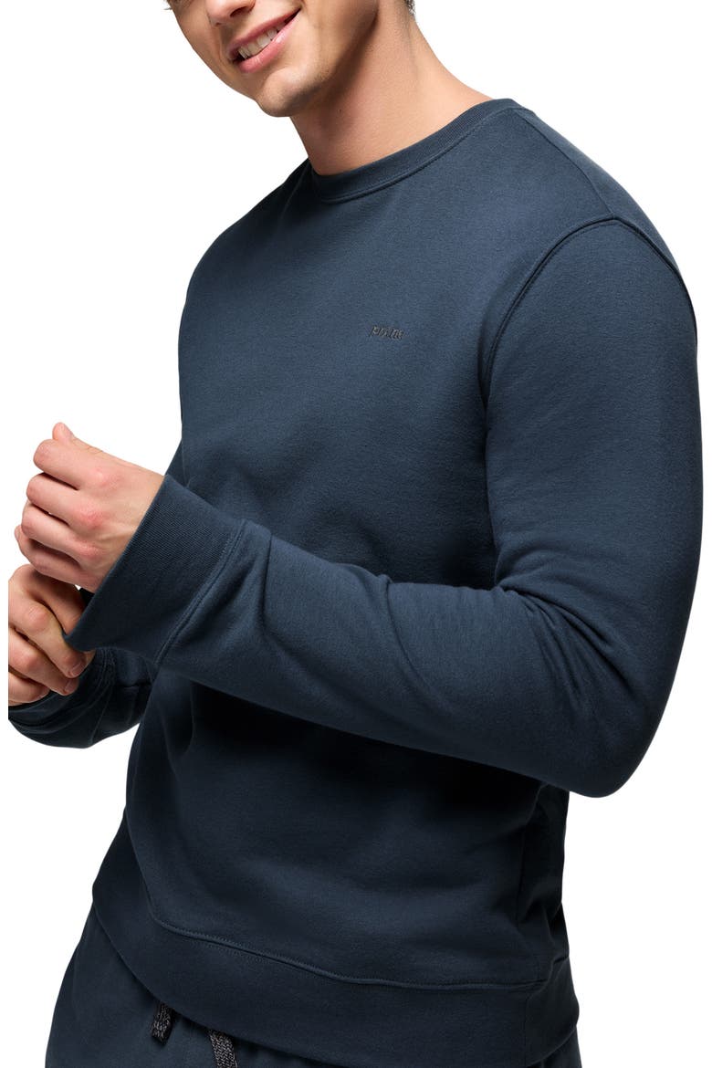 Fleece Crewneck Sweatshirt, Alternate, color, STORMY NIGHT
