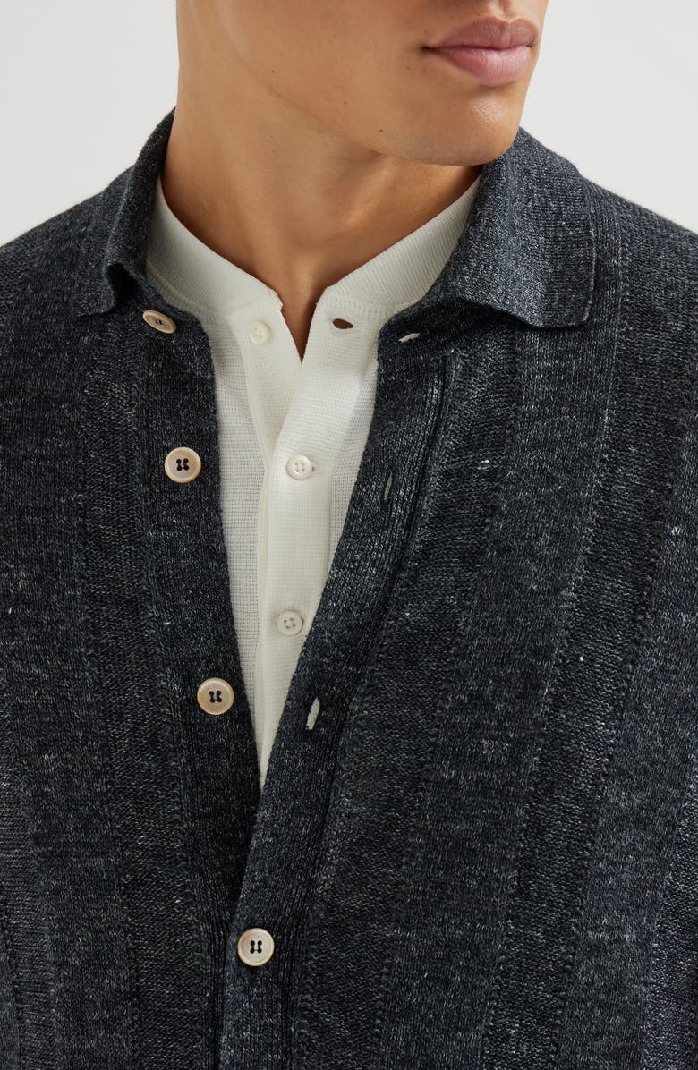 Brunello Cucinelli Knit shirt, Alternate, color, Lignite Grey