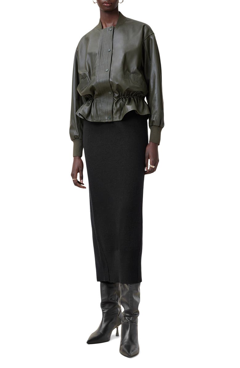 AllSaints Antonia Merino Wool Skirt, Alternate, color, 