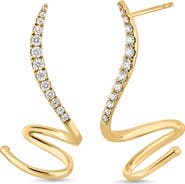 Bony Levy 18K Gold Audrey Diamond Statement Earrings (Online Trunk Show)